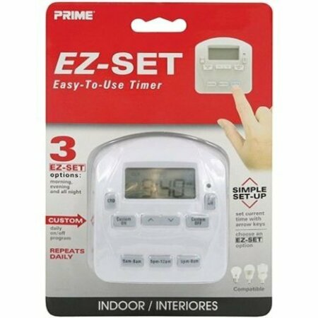 PRIME-LINE TNIDP12 1 OUTLET INDOOR EZ-SET TIMER TNIDP12-RC